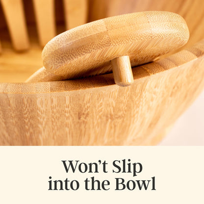 Natural Bamboo Salad Hands – Eco-Friendly Salad Tossers with Thumb Grip | Durable, Non-Slip Salad Serving Claws for Mixing & Plating