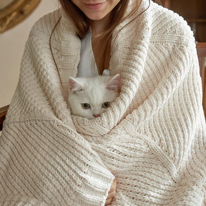 Home Chunky Knit Throw Blanket