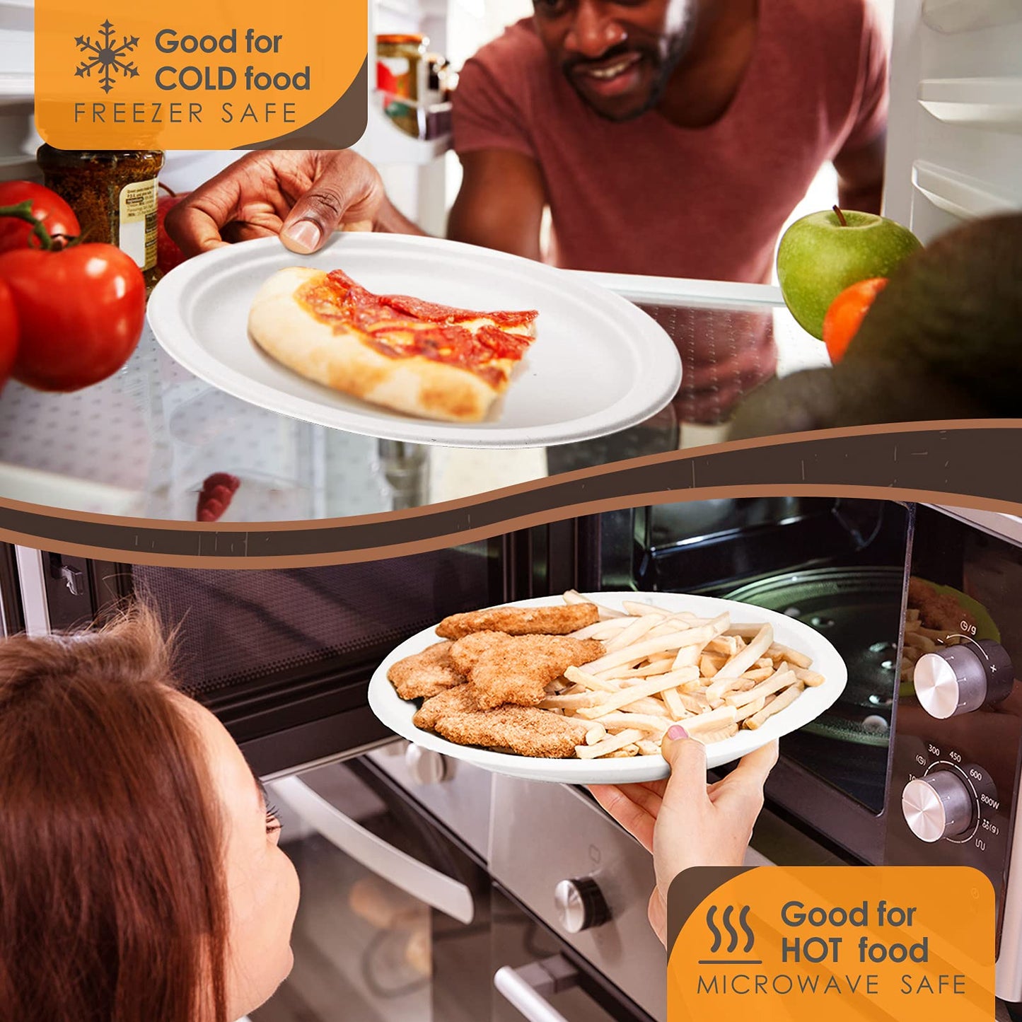 Compostable Dinnerware Set – Eco-Friendly Plates, Cutlery, Cups & More for 50 Guests -400-Pack