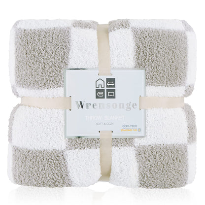 Cozy Checkered Throw Blanket