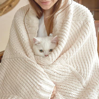 Home Chunky Knit Throw Blanket