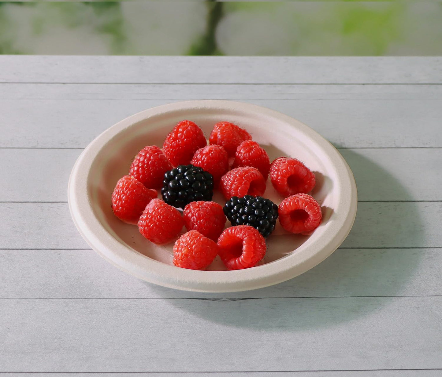 6-Inch Compostable Heavyweight Plates – 100% Biodegradable Bagasse & Bamboo Fiber (Pack of 50)