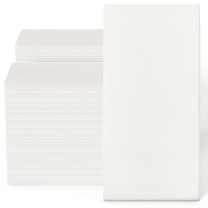 Luxury Disposable Hand Towels – Linen-Feel Paper Guest Napkins for Guest at Weddings, Dinner Parties & Events | Pack of 100