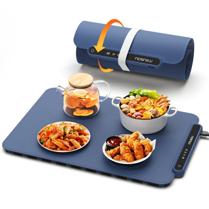 Electric Silicone Food Warmer Mat – Heating Tray for Buffet, Parties & Kitchen Use | Waterproof, Rollable & Easy to Clean