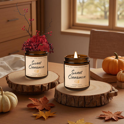 Autumn Scented Candle Collection – Seasonal Scents for Cozy, Holiday Ambience