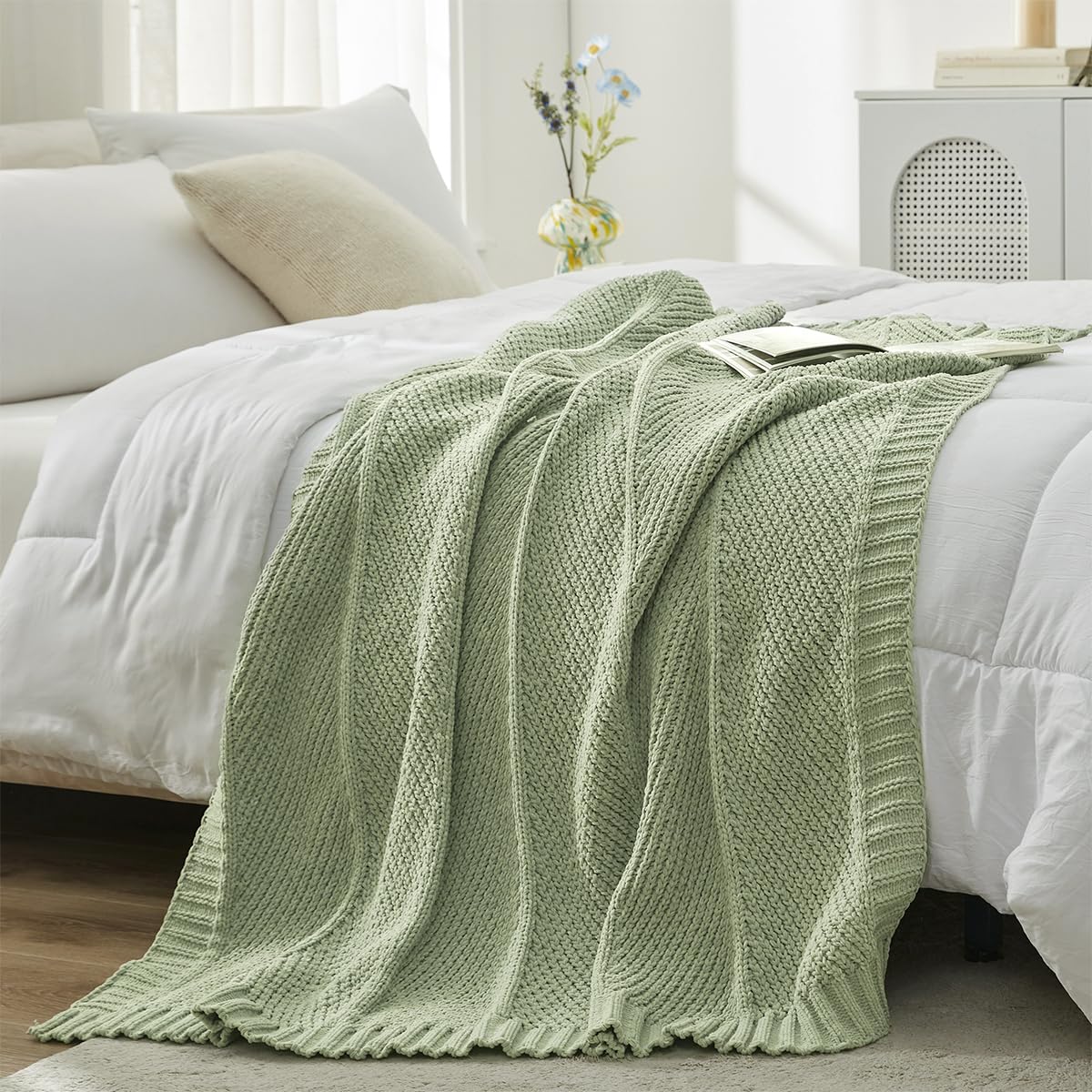 Home Chunky Knit Throw Blanket