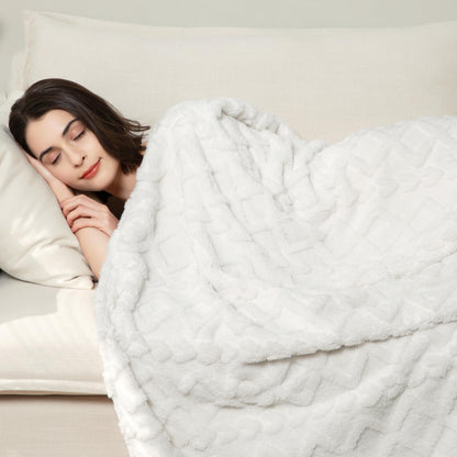 Luxury Plush Faux Fur Throw Blanket
