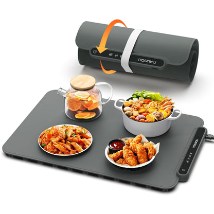 Electric Silicone Food Warmer Mat – Heating Tray for Buffet, Parties & Kitchen Use | Waterproof, Rollable & Easy to Clean