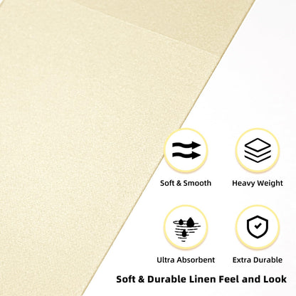 Solid Color Pocket Napkins – 50-Pack Linen-Like Paper Napkins with Silverware Pocket | Soft, Absorbent & Elegant for Dining, Weddings, and Events - Matcha Green