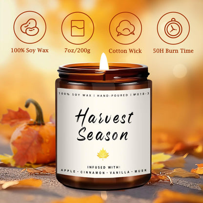 Autumn Scented Candle Collection – Seasonal Scents for Cozy, Holiday Ambience