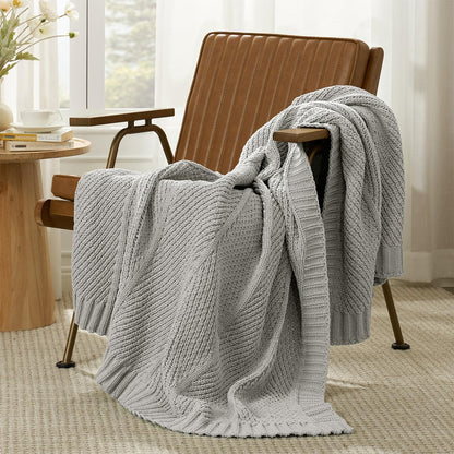 Home Chunky Knit Throw Blanket