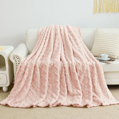 Luxury Plush Faux Fur Throw Blanket