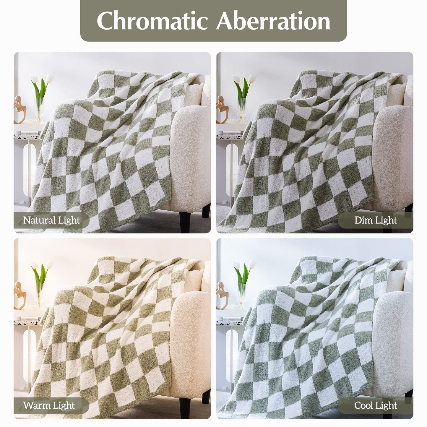 Cozy Checkered Throw Blanket