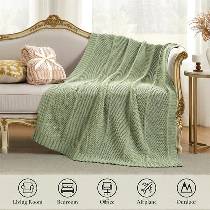 Home Chunky Knit Throw Blanket