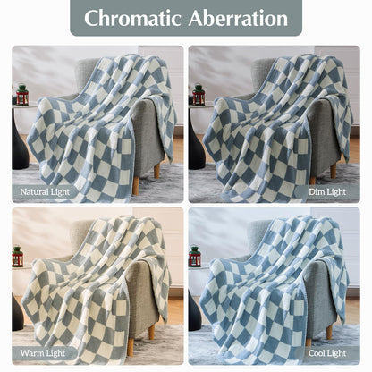Cozy Checkered Throw Blanket