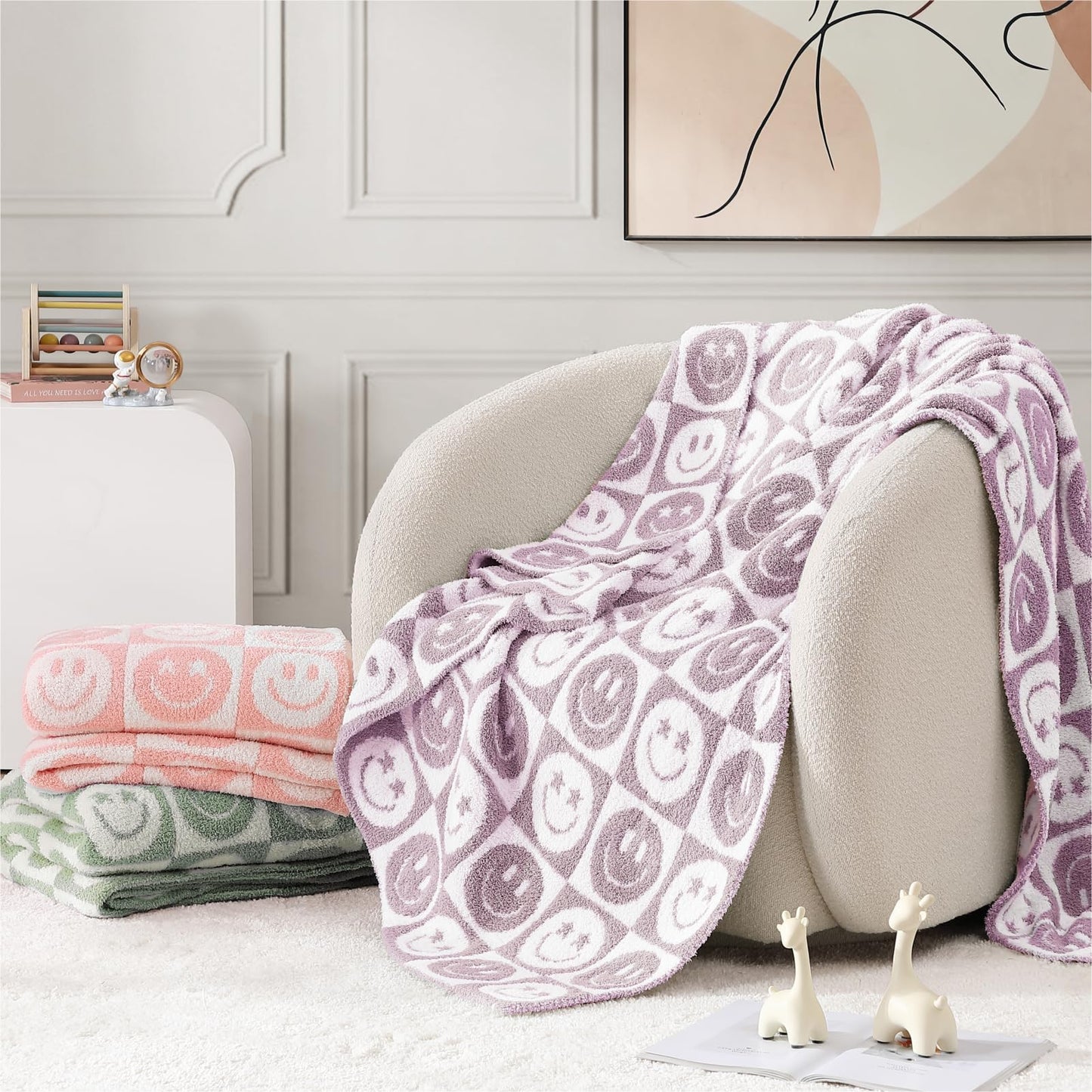 Cozy Checkered Throw Blanket
