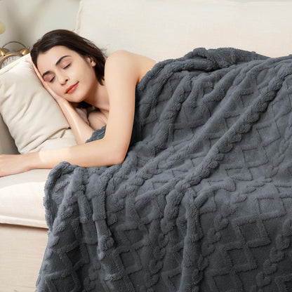 Luxury Plush Faux Fur Throw Blanket