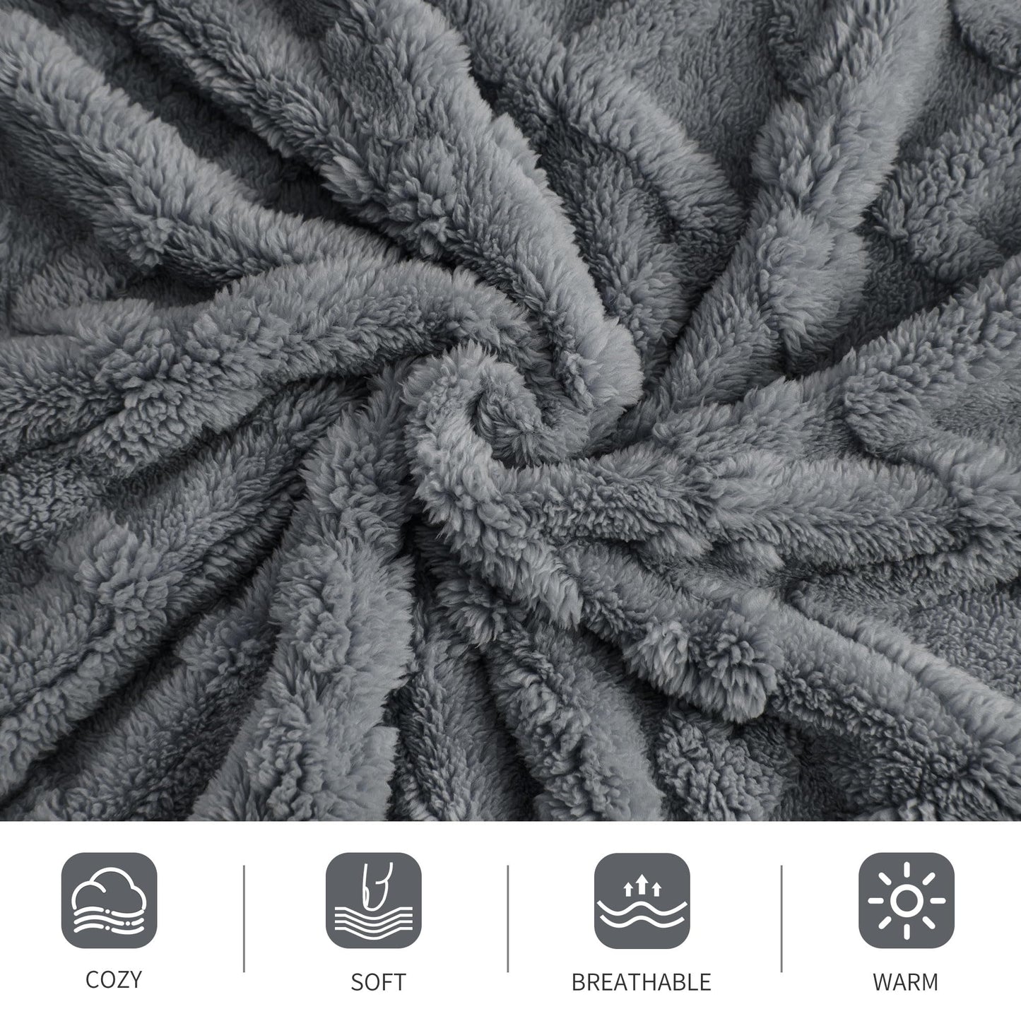 Luxury Plush Faux Fur Throw Blanket