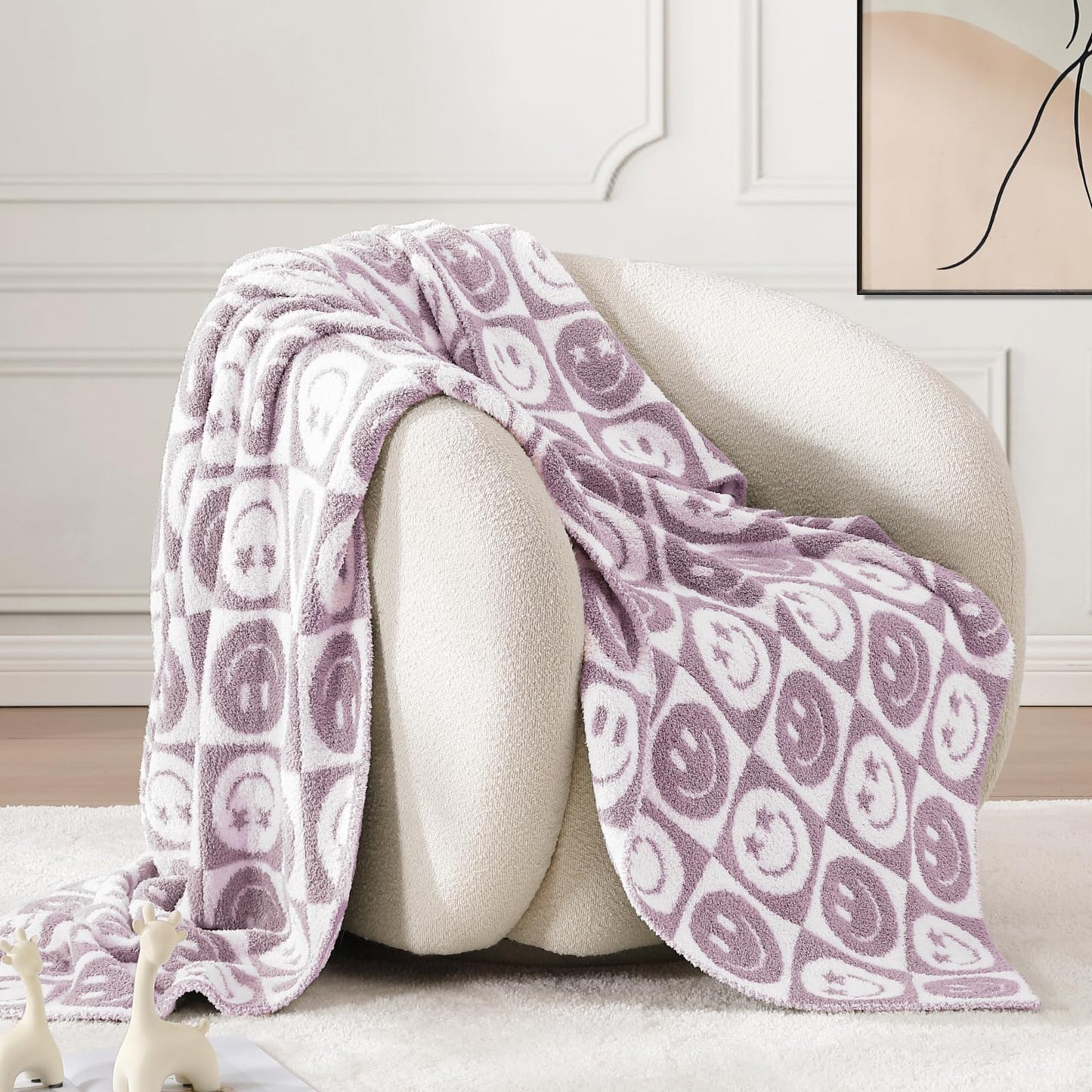 Cozy Checkered Throw Blanket