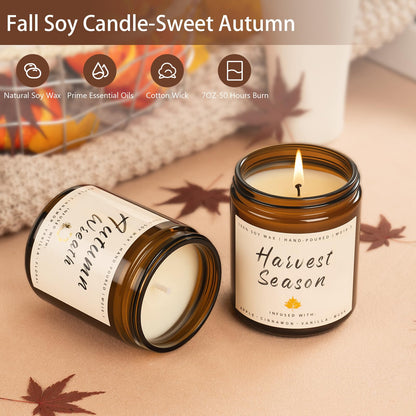 Autumn Scented Candle Collection – Seasonal Scents for Cozy, Holiday Ambience