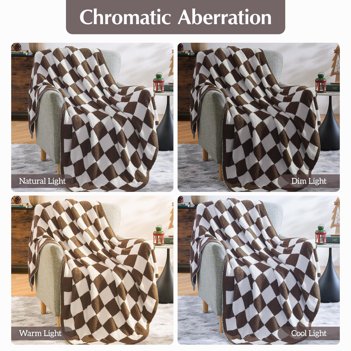 Cozy Checkered Throw Blanket
