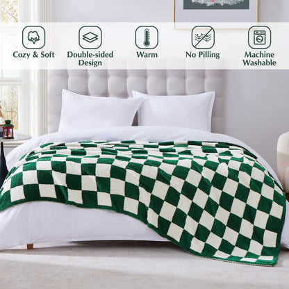 Cozy Checkered Throw Blanket