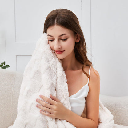 Luxury Plush Faux Fur Throw Blanket