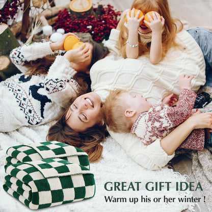 Cozy Checkered Throw Blanket