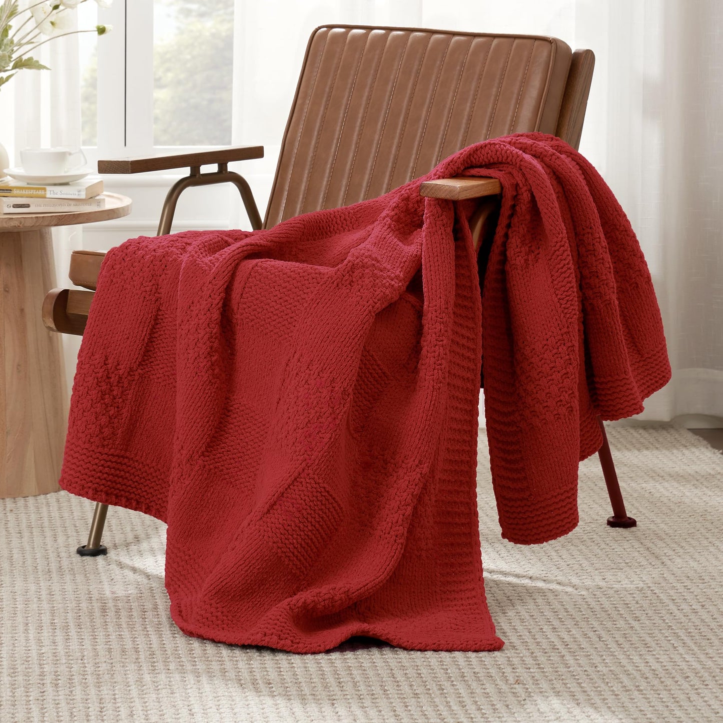 Home Chunky Knit Throw Blanket
