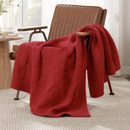 Home Chunky Knit Throw Blanket