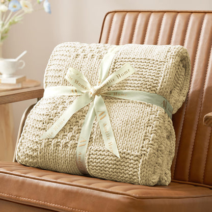Home Chunky Knit Throw Blanket