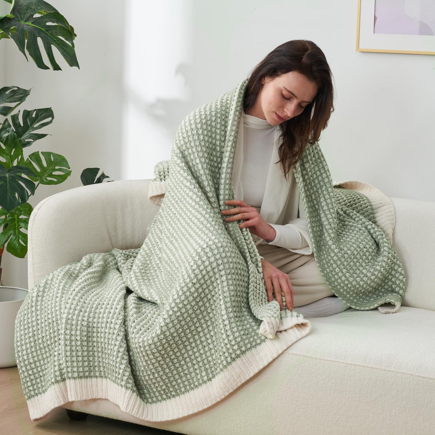 Home Chunky Knit Throw Blanket