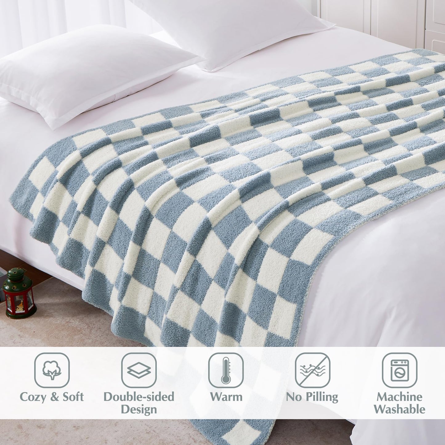 Cozy Checkered Throw Blanket