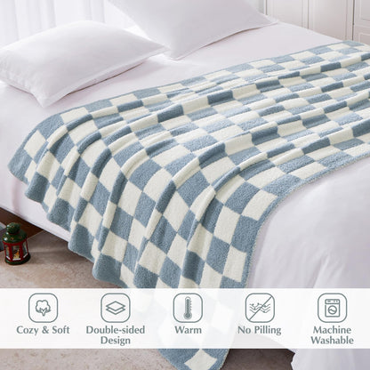 Cozy Checkered Throw Blanket