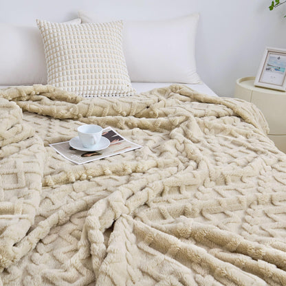 Luxury Plush Faux Fur Throw Blanket