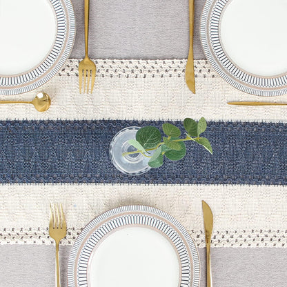 Boho Macrame Table Runner - Rustic Farmhouse Decor for Dining, Events & Holidays