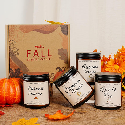 Autumn Scented Candle Collection – Seasonal Scents for Cozy, Holiday Ambience