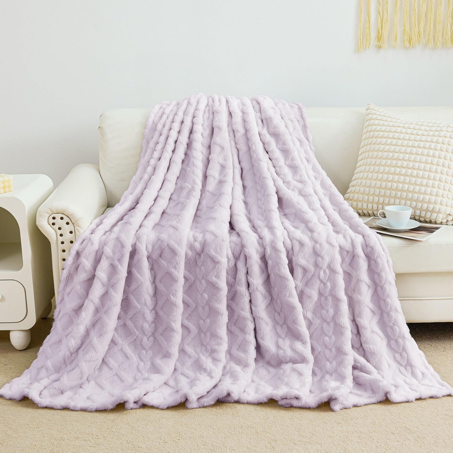 Luxury Plush Faux Fur Throw Blanket
