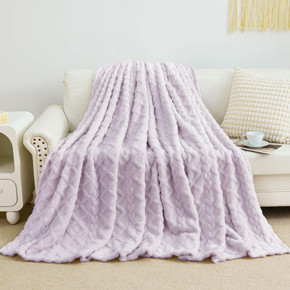 Luxury Plush Faux Fur Throw Blanket