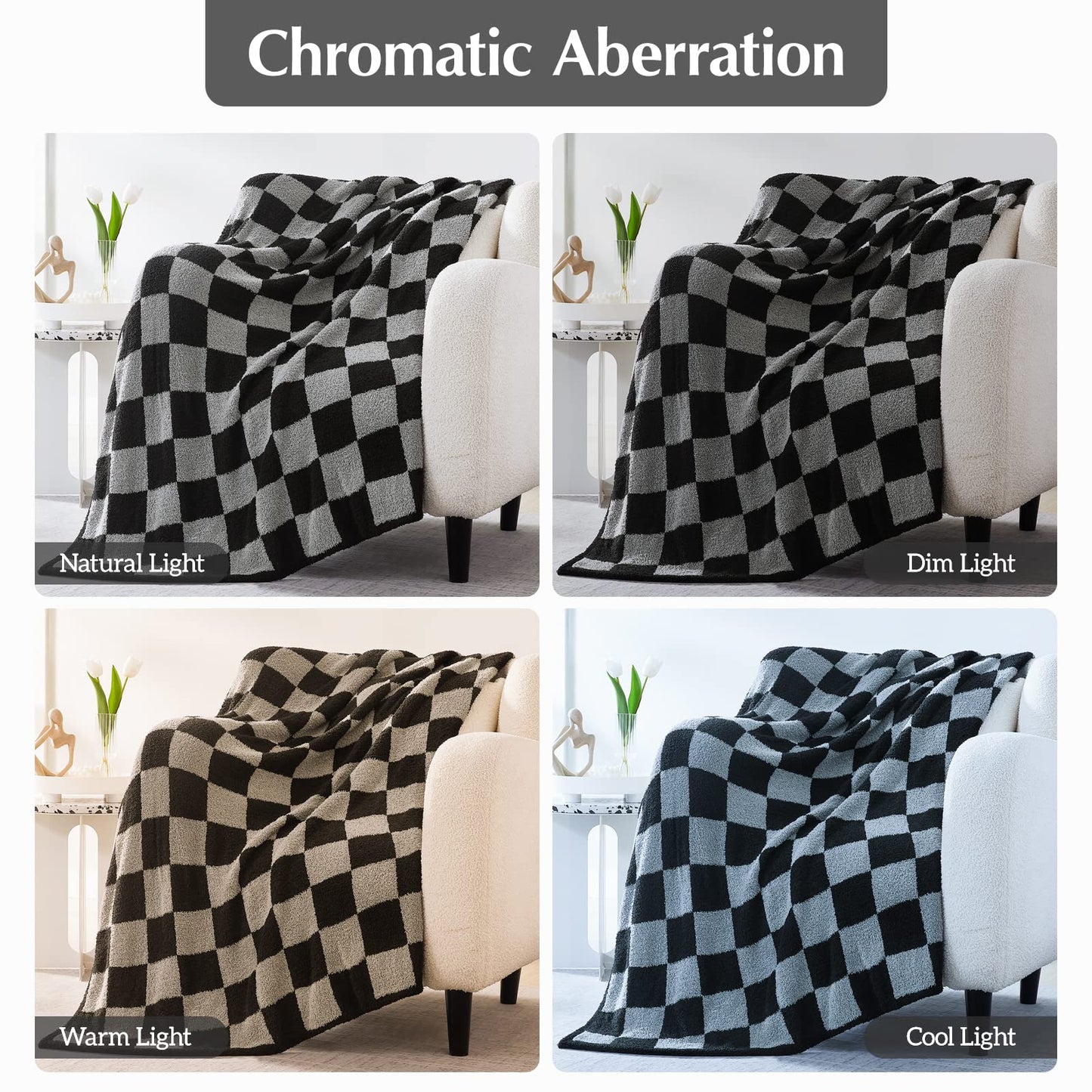 Cozy Checkered Throw Blanket