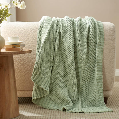 Home Chunky Knit Throw Blanket