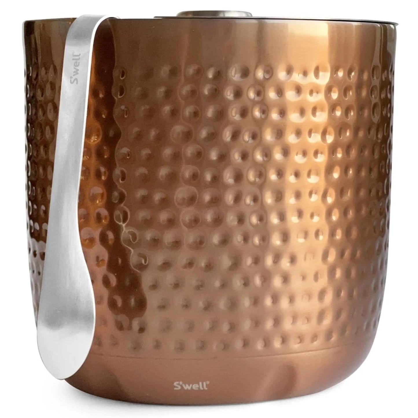 AestheticTriple-Layered Ice Bucket with Tongs – Vacuum-Insulated, Stainless Steel, Condensation-Free