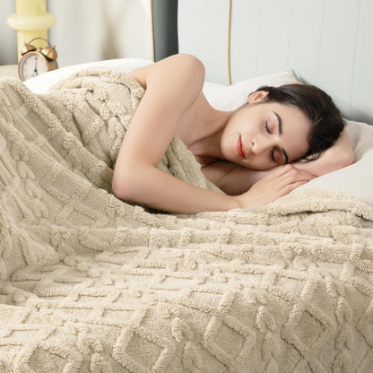 Luxury Plush Faux Fur Throw Blanket
