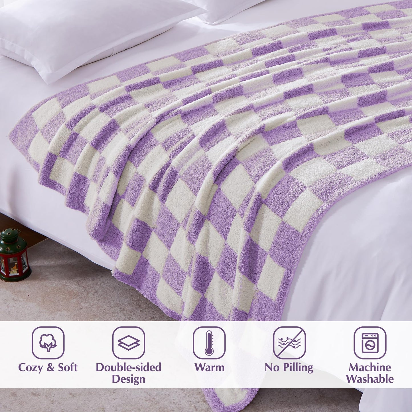 Cozy Checkered Throw Blanket