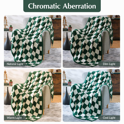 Cozy Checkered Throw Blanket