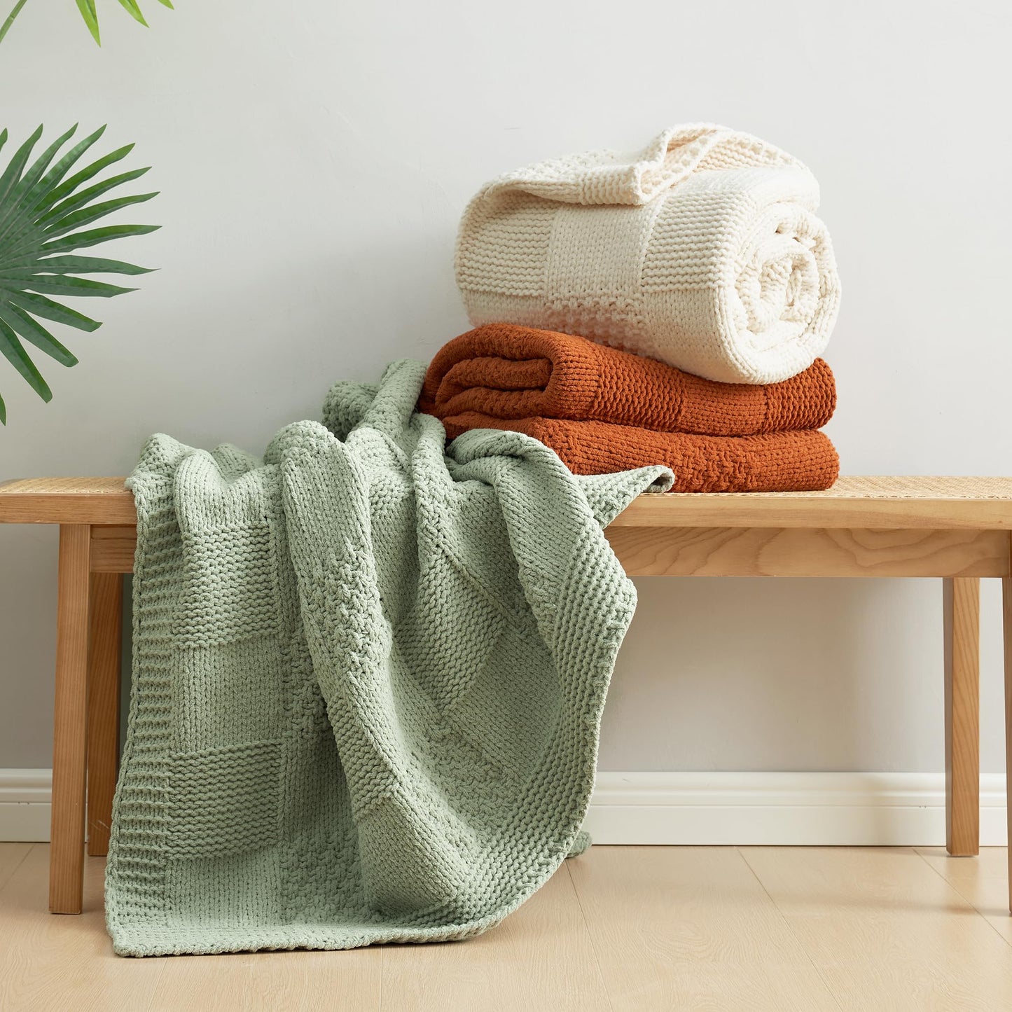 Home Chunky Knit Throw Blanket