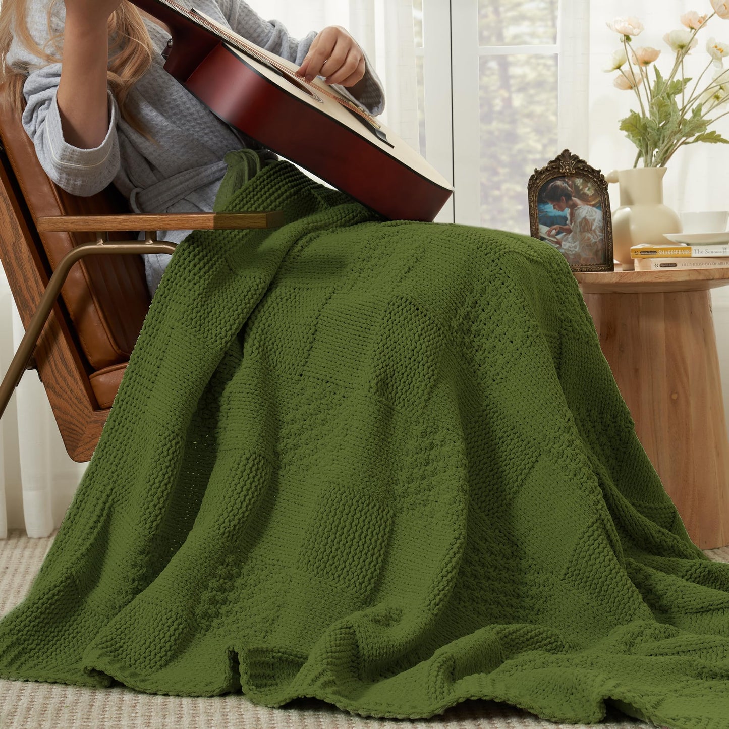 Home Chunky Knit Throw Blanket
