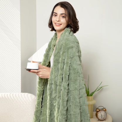 Luxury Plush Faux Fur Throw Blanket
