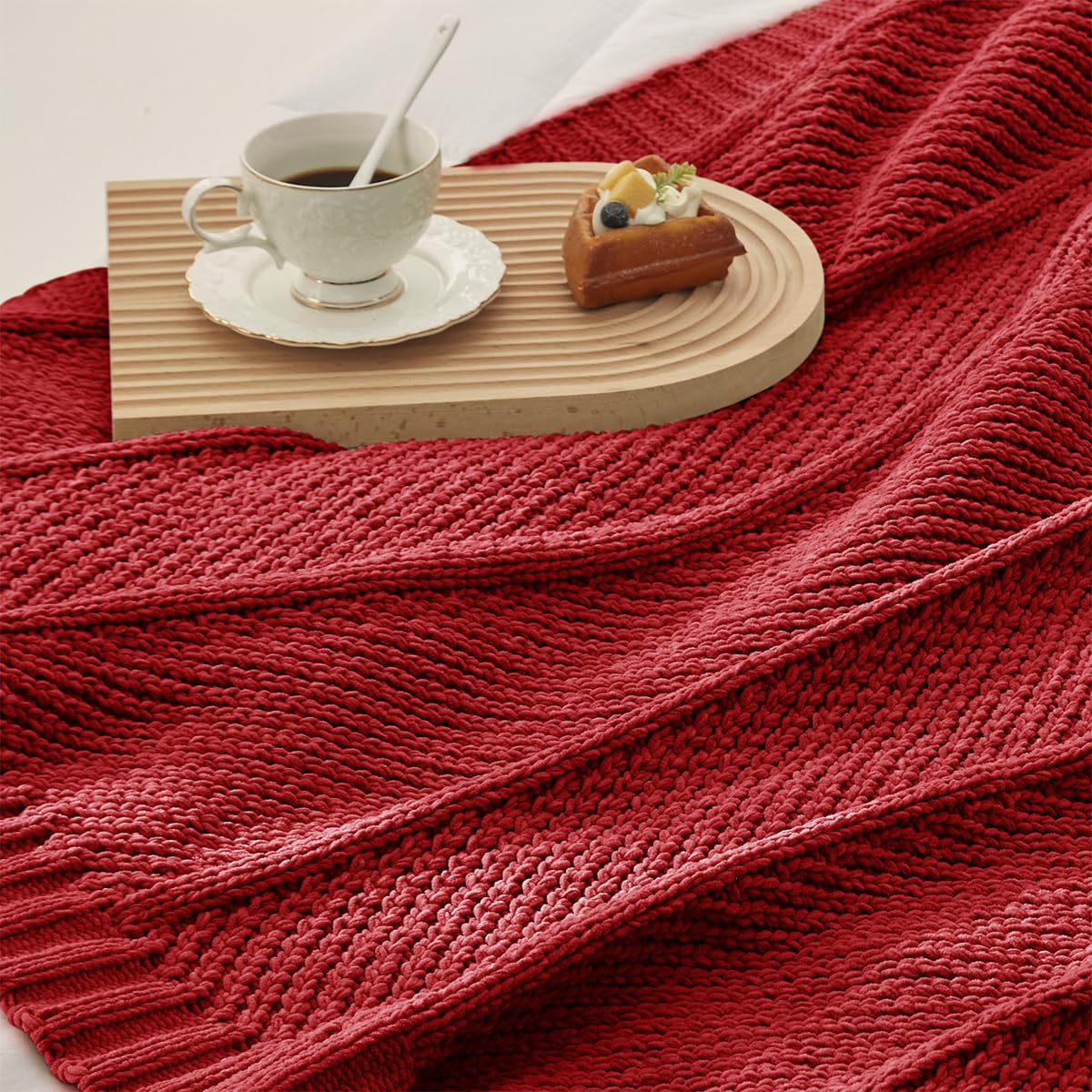 Home Chunky Knit Throw Blanket