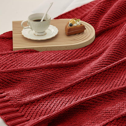 Home Chunky Knit Throw Blanket